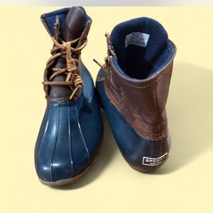 Sperry Duck boots Blue and Brown Duck Boots women’s‎ size 10